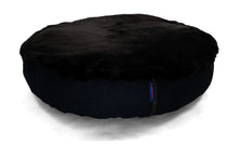 Load image into Gallery viewer, Pet Bed - Navy Denim/Black Fur