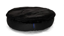 Load image into Gallery viewer, Pet Bed - Black Denim/Black Fur
